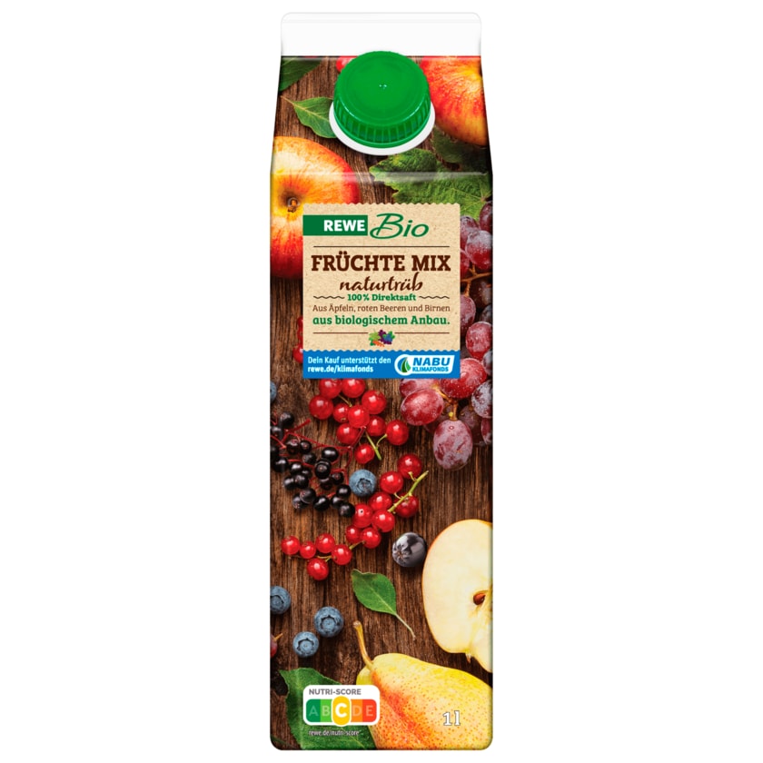 REWE Bio Mehrfruchtsaft Früchte Mix 1l